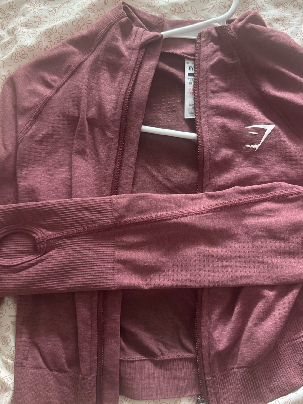 Gymshark Mauve Performance Zip Jacket